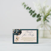 Bearly Wait Teddy Balloon Baby Shower books エンクロージャーカード (スタンド正面)