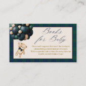 Bearly Wait Teddy Balloon Baby Shower books エンクロージャーカード (正面)