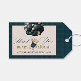 Bearly Wait Teddy Balloon Baby Shower books ギフトタグ