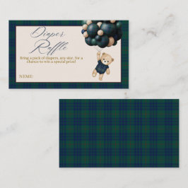 Bearly Wait Teddy Balloon Baby Shower diaper エンクロージャーカード