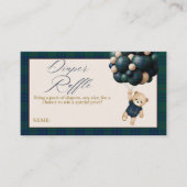 Bearly Wait Teddy Balloon Baby Shower diaper エンクロージャーカード (正面)