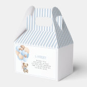 bearly wait teddy bear男の赤ちゃんシャワーお願いボックス フェイバーボックス (裏面サイド)