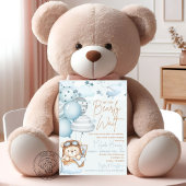 Bearly Wait Teddy Bear Baby Shower 招待状