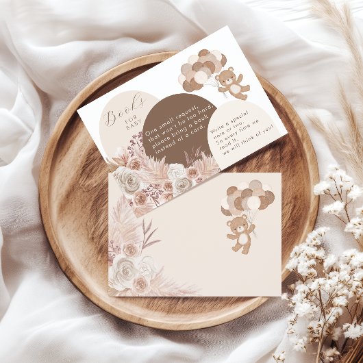 Bearly Wait Teddy Bear Neutral Books for Baby エンクロージャーカード