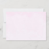 Bearly Wait Teddy Bear Pink Girl Baby Shower写真 サンキューカード (裏面)