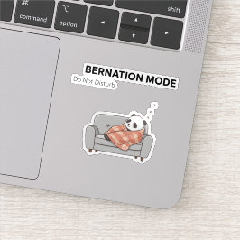 Bearnationモードのパンダステッカー – 怠惰な気分 シール
