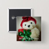 Bearryのクリスマス 缶バッジ (正面&裏面)