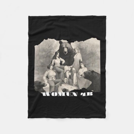 Bearsのための女性4BムーブメントEmpowering Ar フリースブランケット (正面)