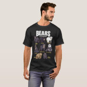 Bears Animals of the World Wildlife Zoo Animal Bea Tシャツ (正面フル)