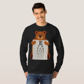 Bears Baby Bear Holding Eye Chart Artistic Opticia Tシャツ (正面フル)