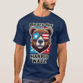 Bears for Harris Walz Tシャツ (正面)