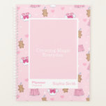 Bears/Hearts Block Quote | Fully Customizable プランナー手帳<br><div class="desc">Create a planner that speaks to you. This planner features the "Kawaii Campus" kogal/Japan-inspired print with a framed center panel made for your own words. The quote, name, and footer text are all fully editable, allowing you to add a personal affirmation, mantra, reminder, or message that feels meaningful to you....</div>
