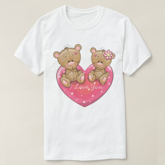 Bears in Love T-Shirt Tシャツ (デザイン正面)