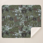 Bears in the Beautiful Woods シェルパブランケット (正面(横))