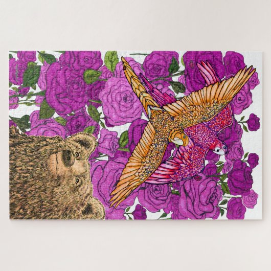 Bears Love Parrots ジグソーパズル (横)