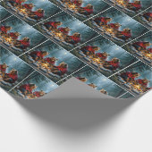 Bears Roasting Marshmallows Over a Campfire ラッピングペーパー (角)