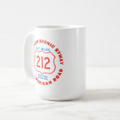 Beartoothの景色のわき道すべてのアメリカの道 コーヒーマグカップ (正面左)