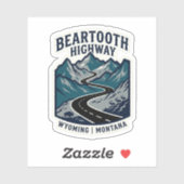 Beartooth Highway Custom-Cut Vinyl Sticker シール (シート)