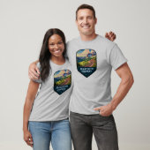 Beartooth Highway Montana Wyoming Shield Tシャツ (ユニセックス)