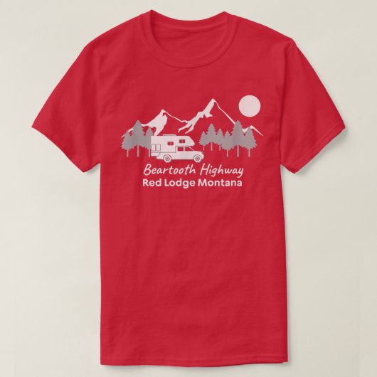 Beartooth Highway Red Lodge Montana  Truck Camper  Tシャツ (デザイン正面)