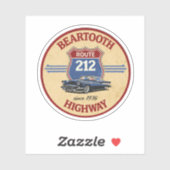 Beartooth Highway Route 212 classic car gifts シール (シート)