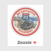 Beartooth Highway Route 212 motorcycle gifts シール (シート)