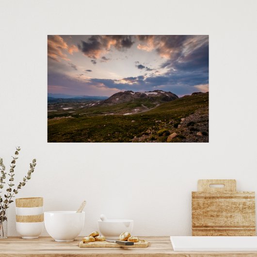 Beartooth Highway Sunset Poster ポスター (キッチン)