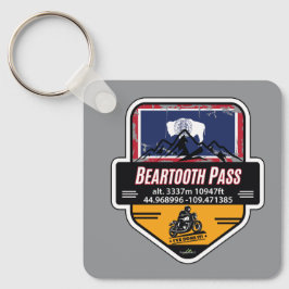 Beartooth Pass Motorcycle US 212 01 キーホルダー