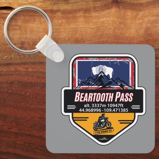Beartooth Pass Motorcycle US 212 01 キーホルダー (正面)