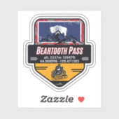 Beartooth Pass US 212 Motorcycle 01 Sticker シール (シート)