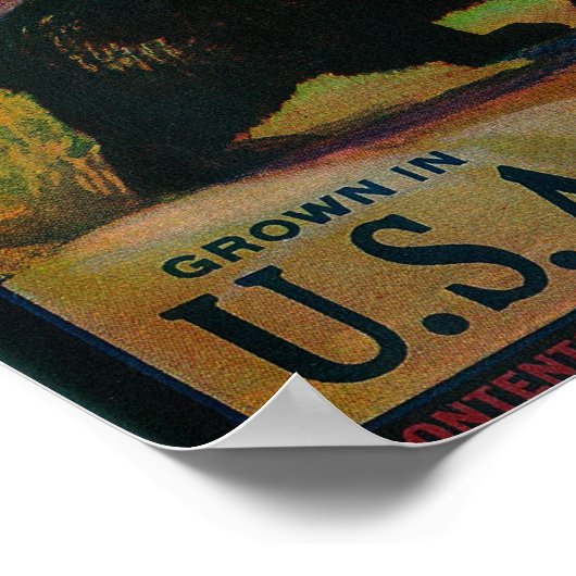 Bearwallow Apple Crate LabelHood川、または ポスター (角)