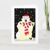 "BearyのクリスマスおよびHuggyの新年を過して下さい! シーズンカード (正面)