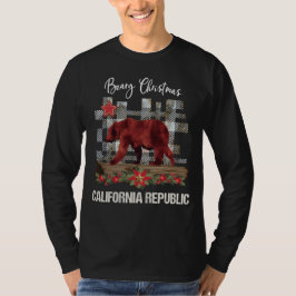 Bearyのクリスマスカリフォルニア共和国の人 Tシャツ