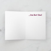 Bearyのクリスマスカード シーズンカード (内部)