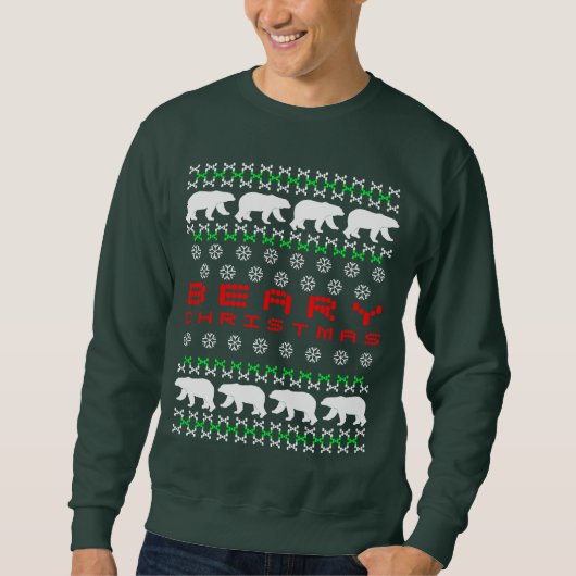 Bearyのクリスマス スウェットシャツ (正面)