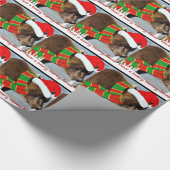Bearyのメリークリスマスのサンタくまの包装紙 ラッピングペーパー (角)