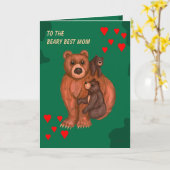 Bearyの最も最高のなお母さん-母カードのための… カード (黄色い花)