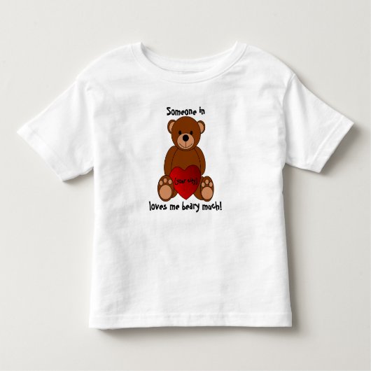 "Beary多くの"幼児のTシャツ愛して下さい トドラーTシャツ (正面)