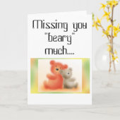 " beary "大いに恋しく思うFOC07024…. カード (黄色い花)