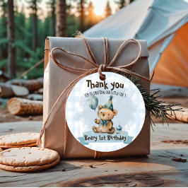 Beary 1st Birthday Favor Tags フェイバータグ