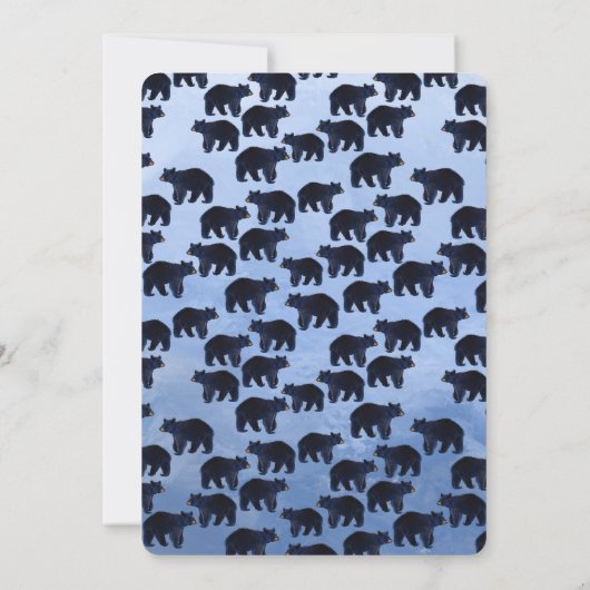 Beary Awesome 3rd Birthday Invitation 招待状 (裏面)