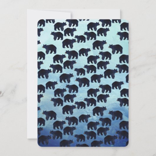 Beary Awesome 4th Birthday Invitation 招待状 (裏面)