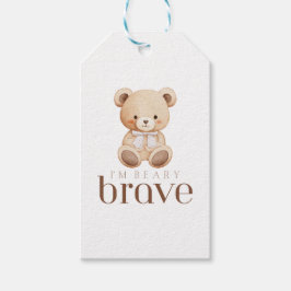 beary brave childhood cancer sick kids cute  ギフトタグ