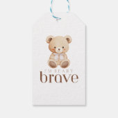 beary brave childhood cancer sick kids cute  ギフトタグ (裏面)