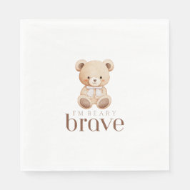 beary brave childhood cancer sick kids cute  スタンダードランチョンナプキン