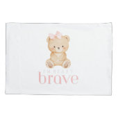 beary brave childhood cancer sick kids cute 枕カバー (裏面)