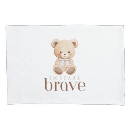 beary brave childhood cancer sick kids cute  枕カバー