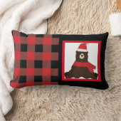 Beary Christmas Photo ランバークッション (ブランケット)