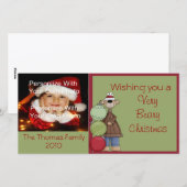 Beary Christmas Photo Card シーズンカード (正面/裏面)