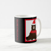 Beary Christmas Photo Mug コーヒーマグカップ (正面右)